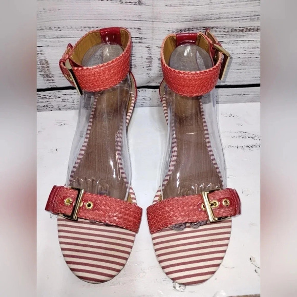 Sperry Topsider Lynnbrook Sandal Red size 9.5 Nautical Beach Vacation Travel - Picture 3 of 6